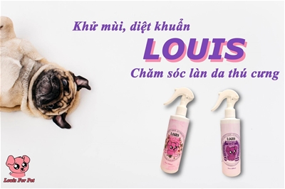 XỊT KHỬ MÙI DƯỠNG LÔNG CHO THÚ CƯNG LOUIS 